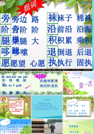 （秋季版）二年级语文上册 第7单元 第一次课件3 长春版-长春版小学二年级上册语文课件