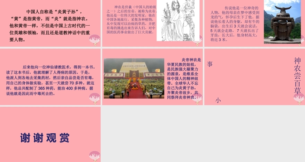 （秋季版）二年级语文上册 第七单元 神农尝百草课件3 湘教版-湘教版小学二年级上册语文课件