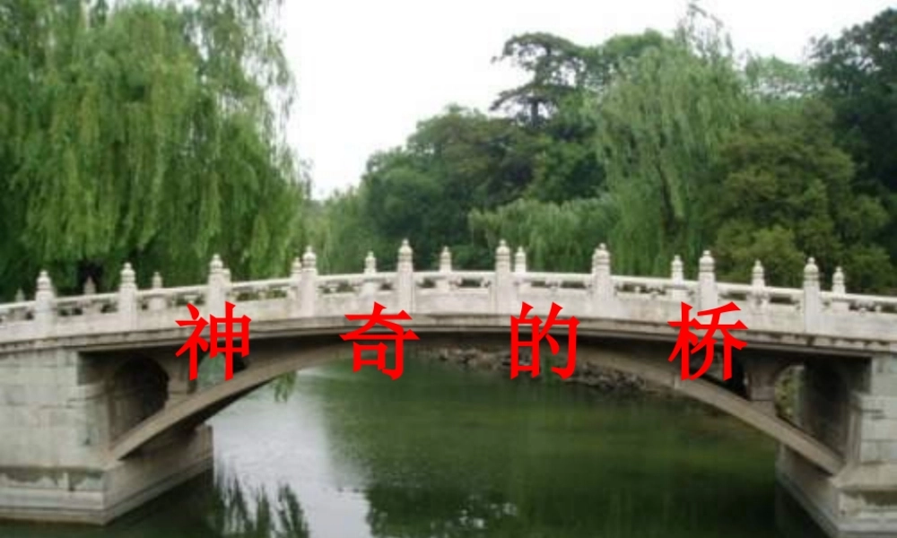 （秋季版）二年级语文上册 第七单元 神奇的桥课件1 湘教版-湘教版小学二年级上册语文课件