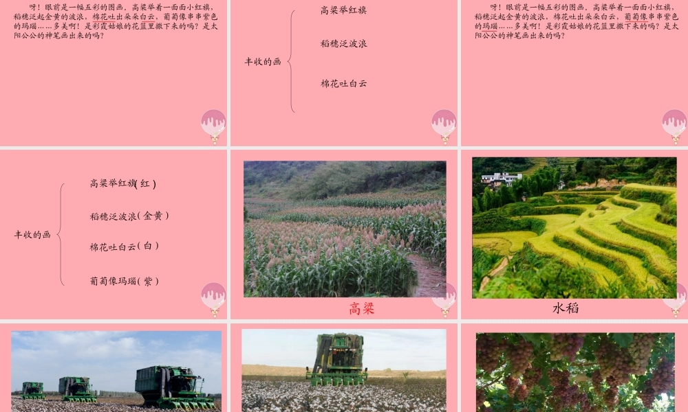 （秋季版）二年级语文上册 第三单元 丰收的画课件2 湘教版-湘教版小学二年级上册语文课件