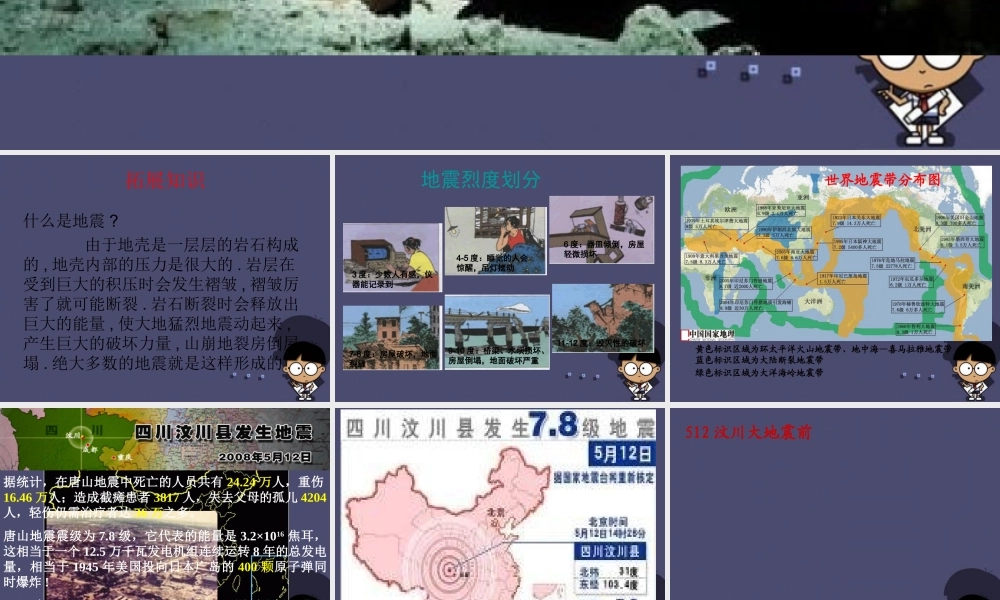 秋四年级语文上册《地震中的父与子》课件1 冀教版-冀教版小学四年级上册语文课件