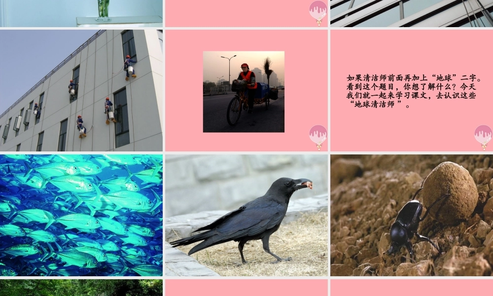 （秋季版）二年级语文上册 第五单元 地球清洁师课件1 湘教版-湘教版小学二年级上册语文课件