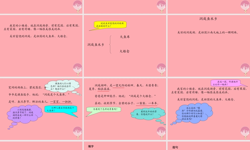 （秋季版）二年级语文上册 洞庭鱼米乡课件3 湘教版-湘教版小学二年级上册语文课件