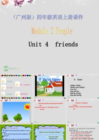 （广州版）四年级英语上册课件 Module 2 Unit 4(3)