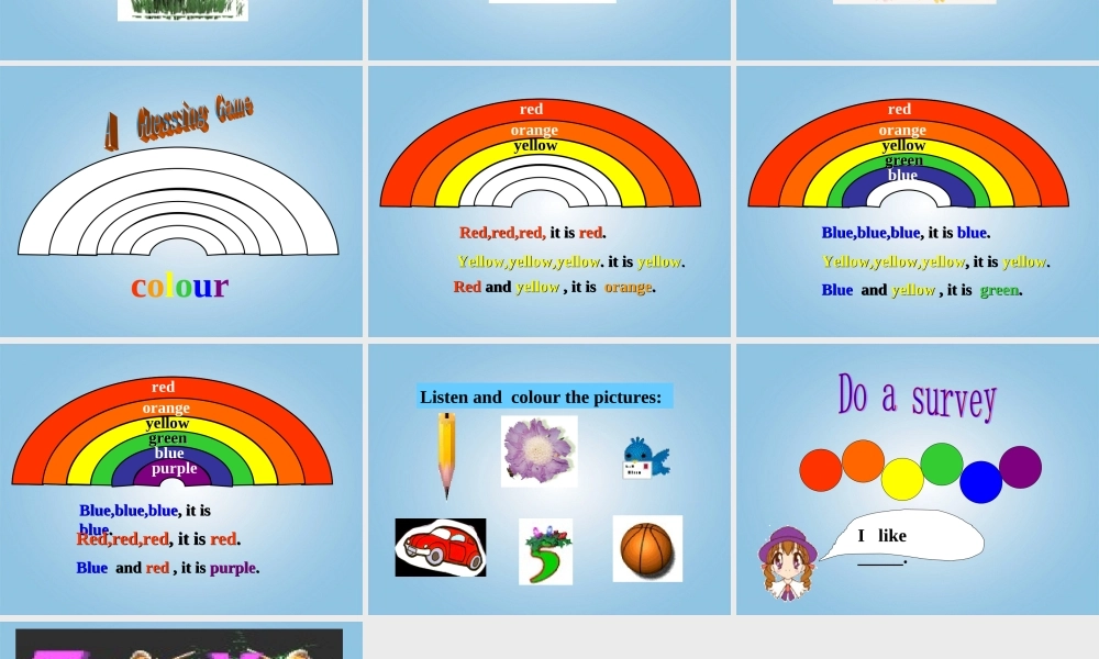 （沪教牛津版）一年级英语下册课件 Unit3（1）
