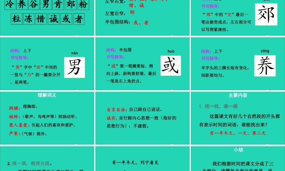 第八单元 26《灰雀》课件