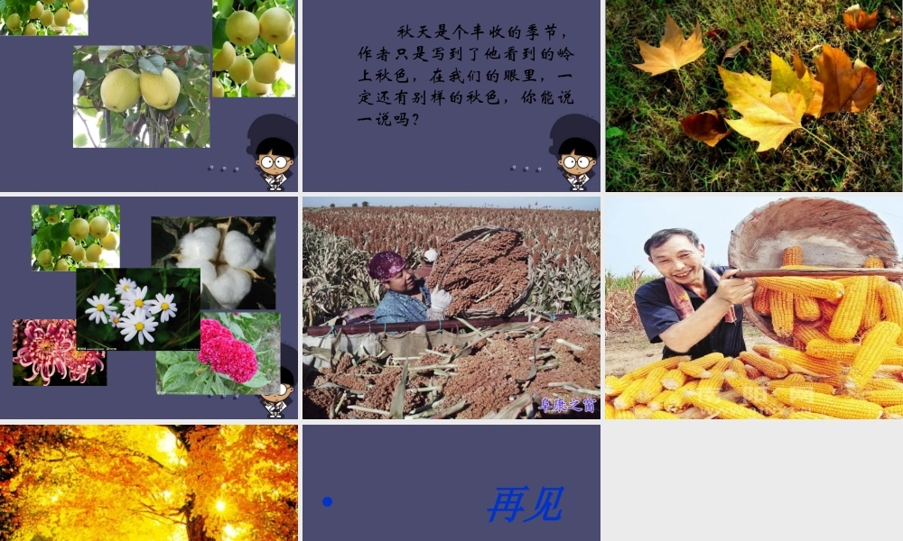 秋四年级语文上册《秋色》课件 冀教版-冀教版小学四年级上册语文课件