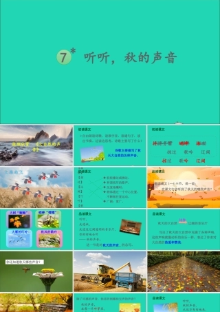 第二单元 7 听听，秋的声音课件