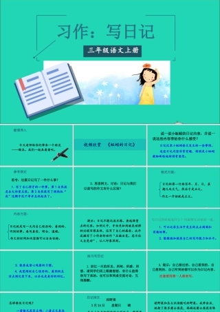 第二单元 习作：写日记课件