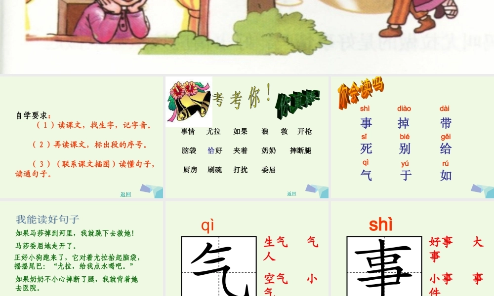 （秋季版）一年级语文下册 15.2 好事情课件2 北师大版-北师大版小学一年级下册语文课件