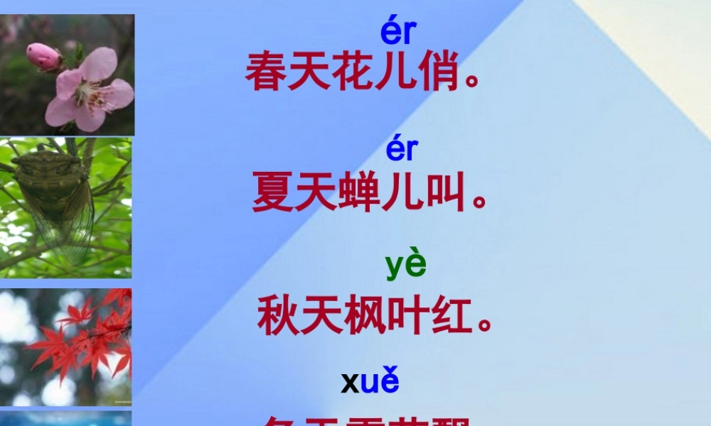 （秋季版）一年级语文上册 汉语拼音11 ie ue er课件4 新人教版-新人教版小学一年级上册语文课件