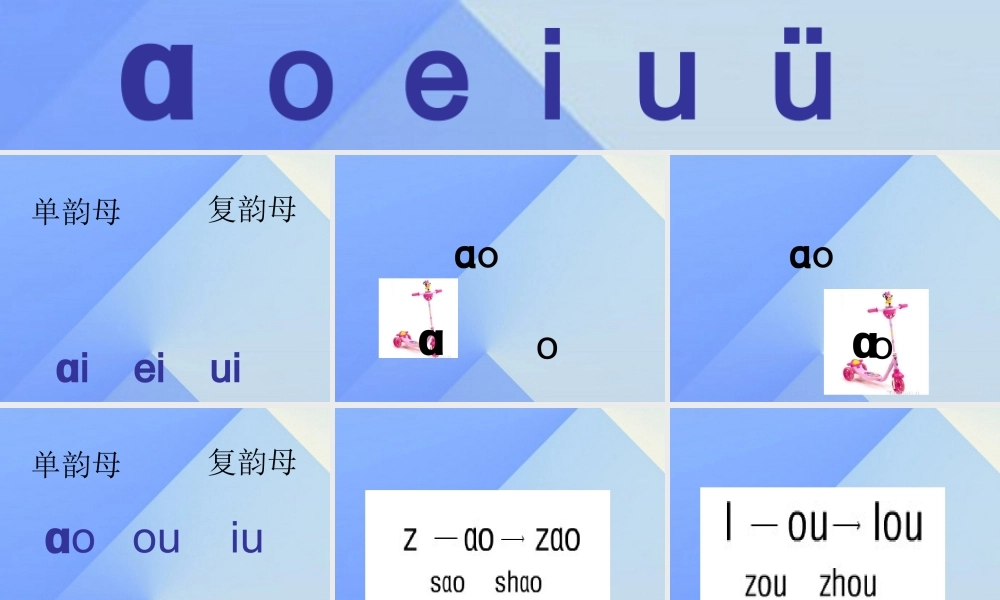 （秋季版）一年级语文上册 汉语拼音10 ao ou iu课件3 新人教版-新人教版小学一年级上册语文课件