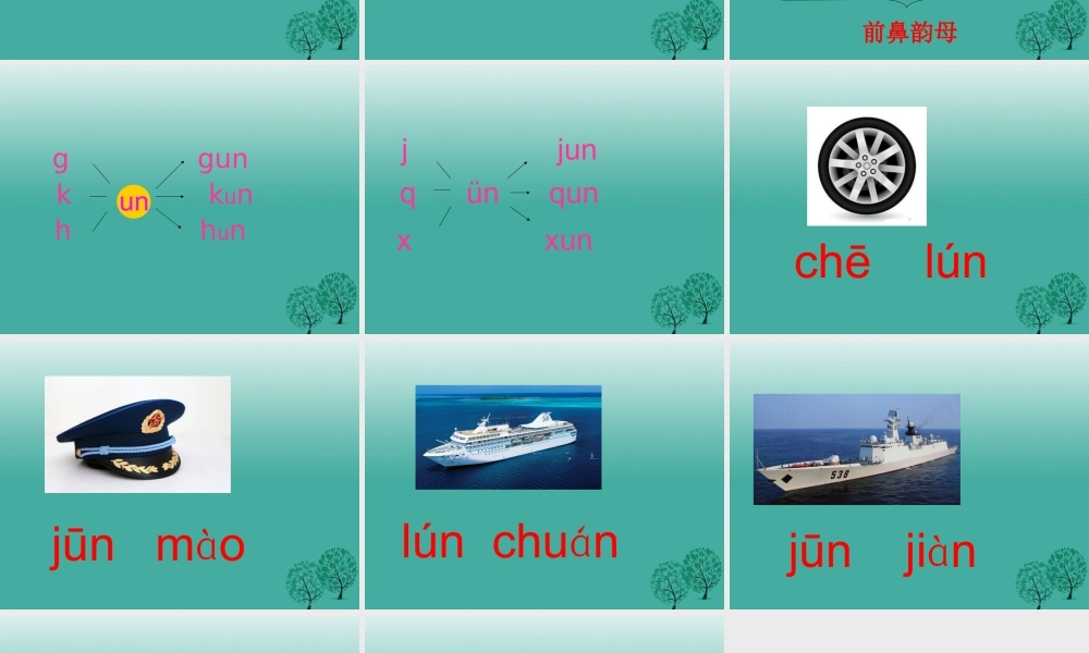 （秋季版）一年级语文上册 拼音14 un  ün课件 苏教版-苏教版小学一年级上册语文课件