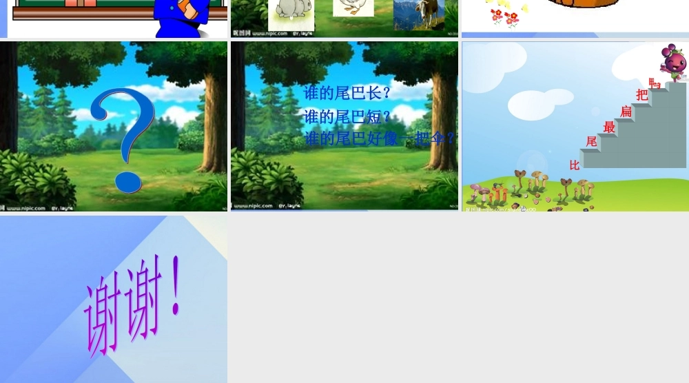 （秋季版）一年级语文上册 课文2 6 比尾巴课件1 新人教版-新人教版小学一年级上册语文课件