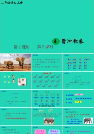 课文2 4 曹冲称象课件