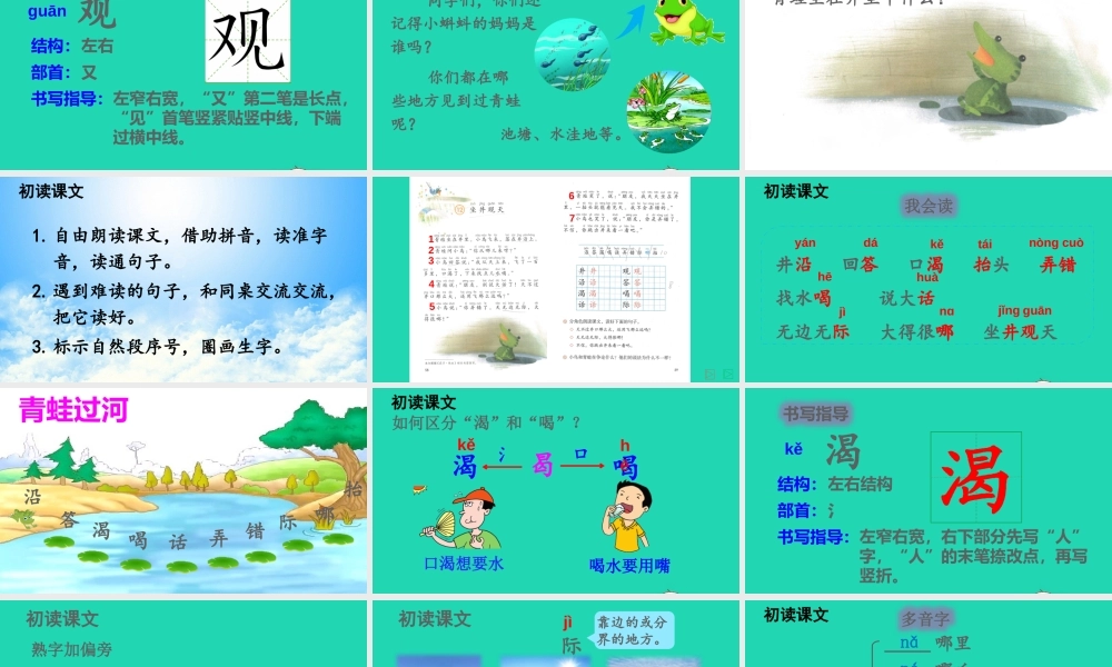 课文4 12 坐井观天课件