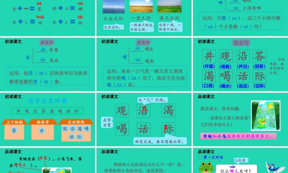 课文4 12 坐井观天课件