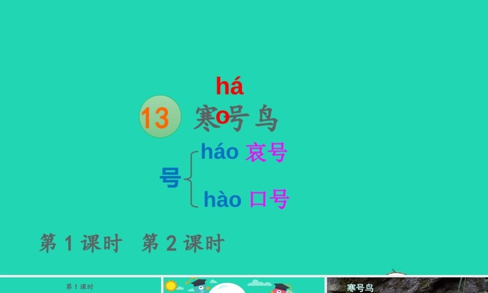 课文4 13 寒号鸟课件