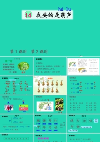课文4 14 我要的是葫芦课件