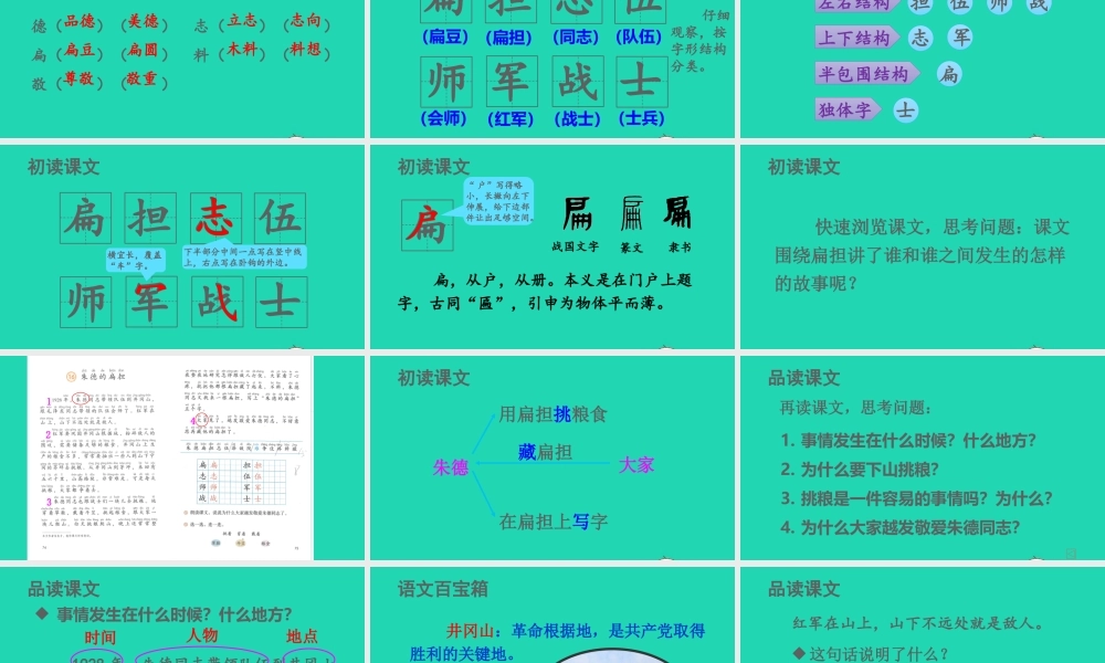 课文5 16 朱德的扁担课件