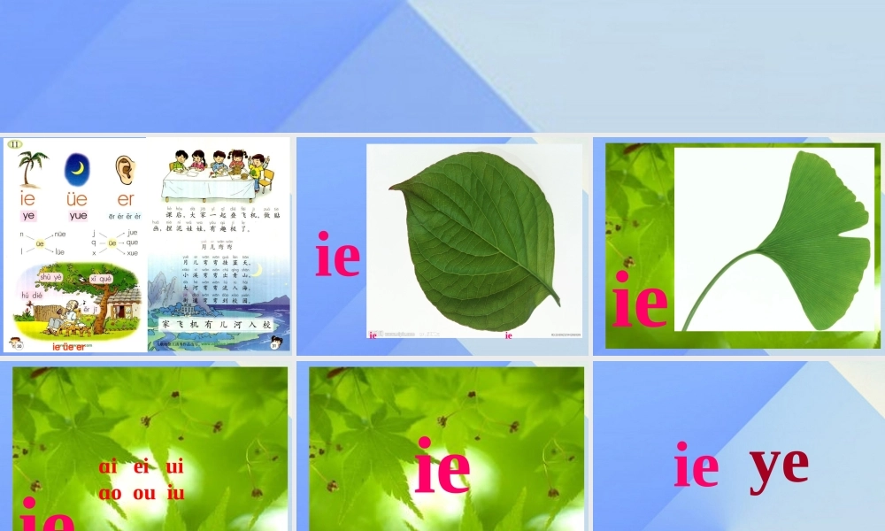 （秋级语文上册 汉语拼音11 ie üe er课件4 新人教版-新人教级上册语文课件