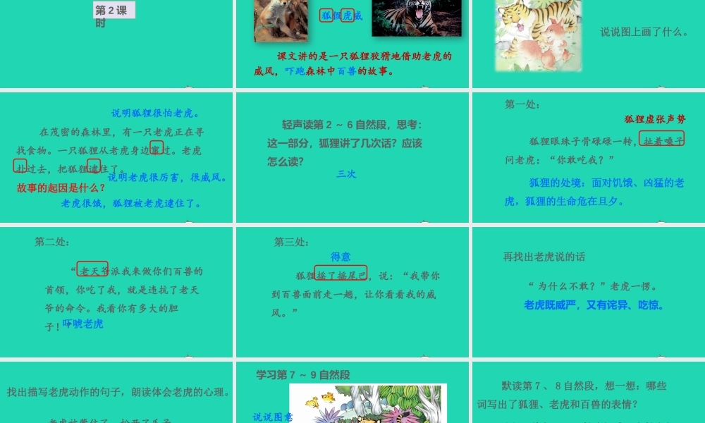 课文7 21 狐假虎威课件