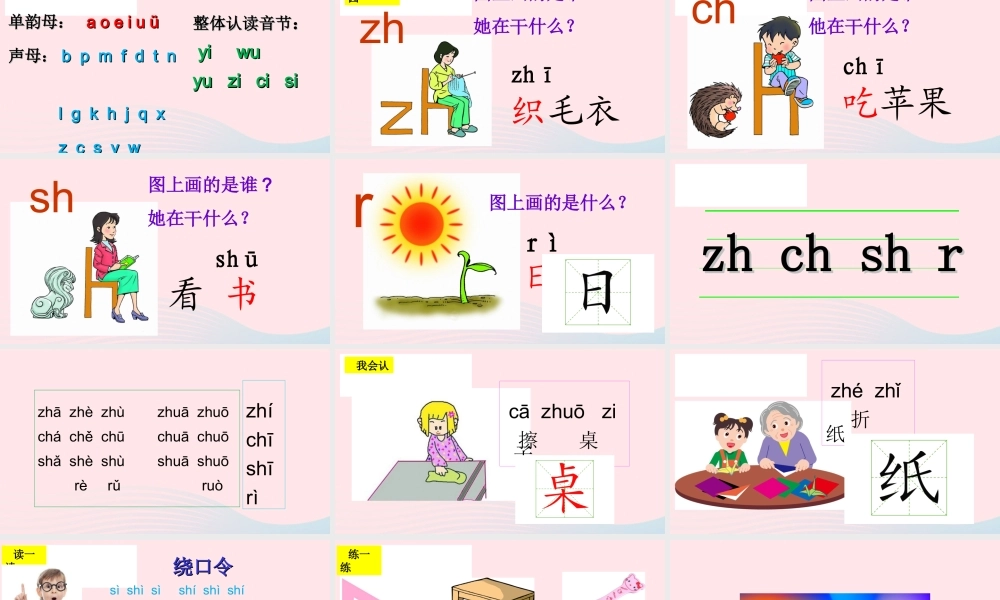 （课堂教学课件1）zh ch sh r