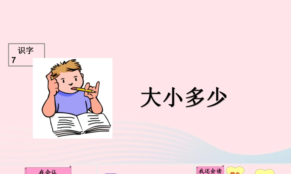 （课堂教学课件1）大小多少