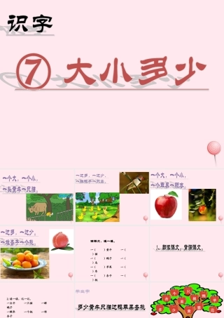 （课堂教学课件2）大小多少