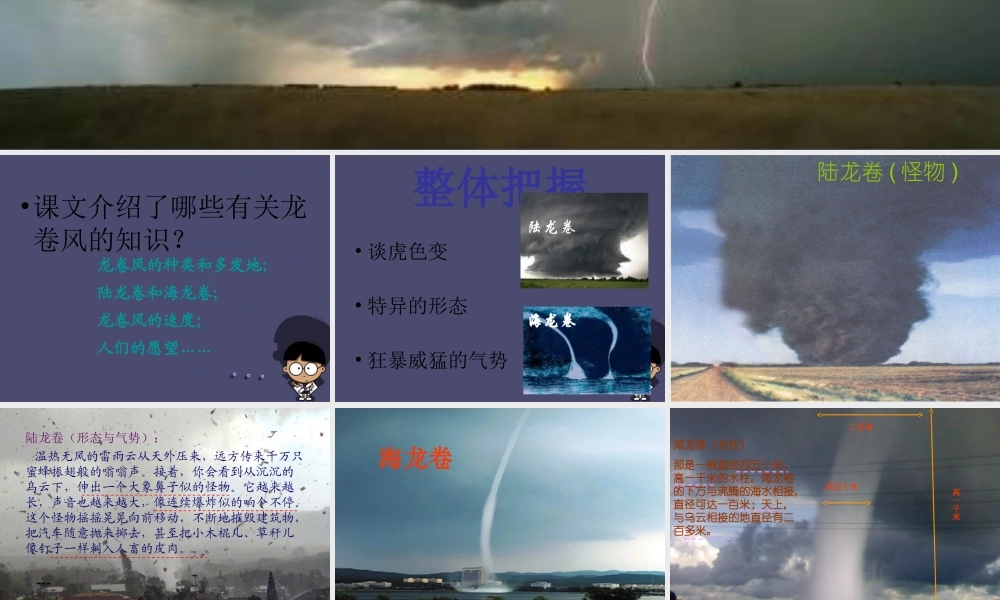 秋四年级语文上册《龙卷风》课件2 冀教版-冀教版小学四年级上册语文课件