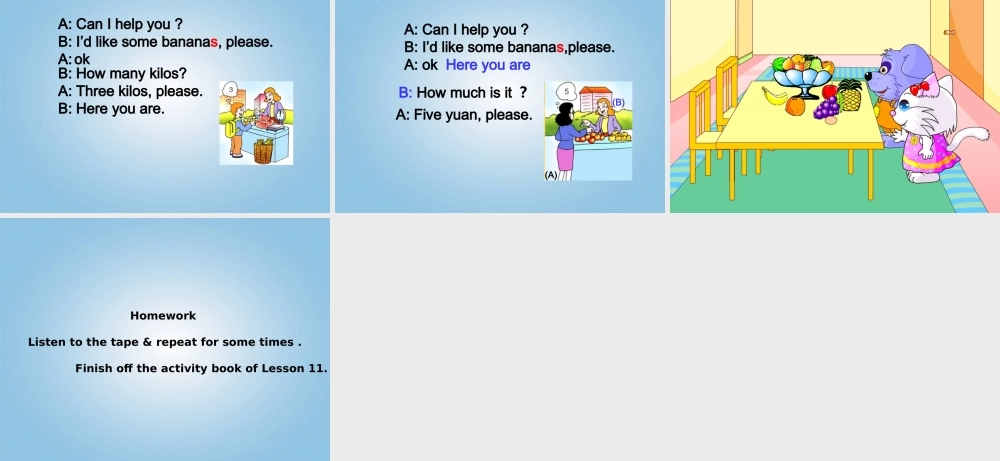 （闽教版）四年级英语下册课件 unit6 lesson11 