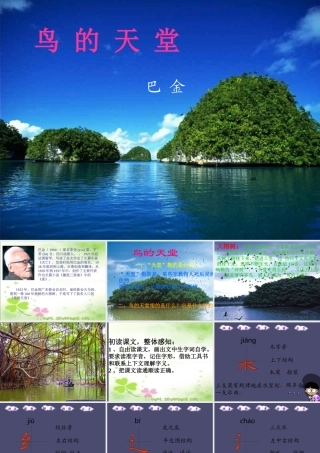 秋四年级语文上册《鸟的天堂》课件1 冀教版-冀教版小学四年级上册语文课件