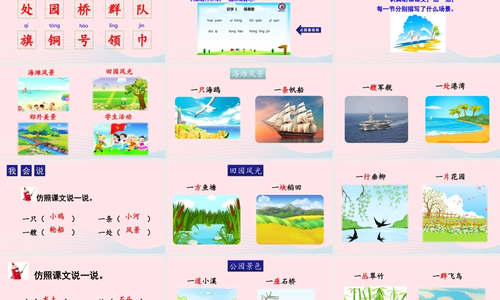 识字1 场景歌课件
