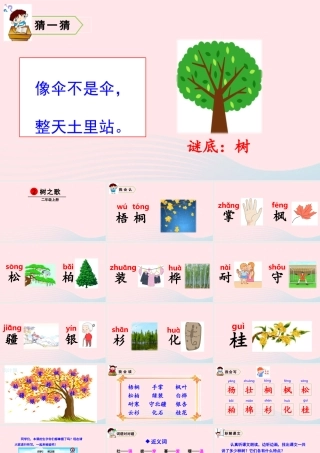 识字2 树之歌课件