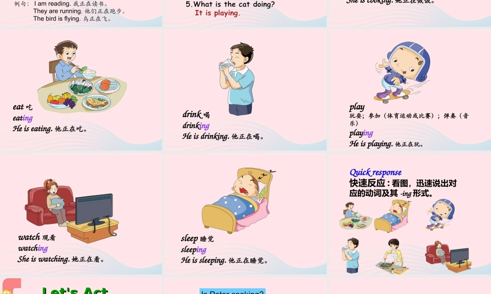 语下册 Unit 5 Peter is writing课件