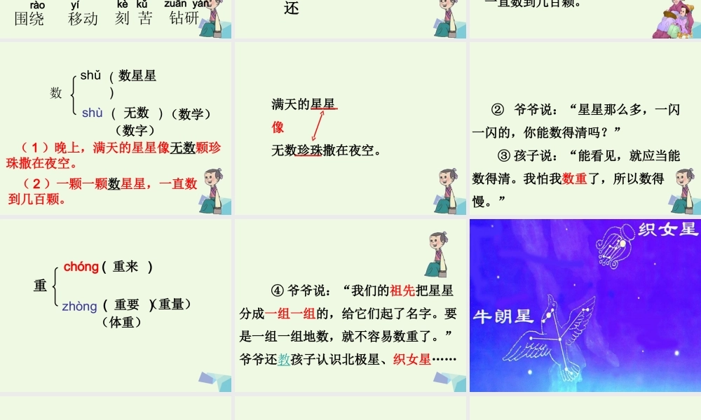 （秋季版）一年级语文下册 12.1 数星星的孩子课件3 北师大版-北师大版小学一年级下册语文课件