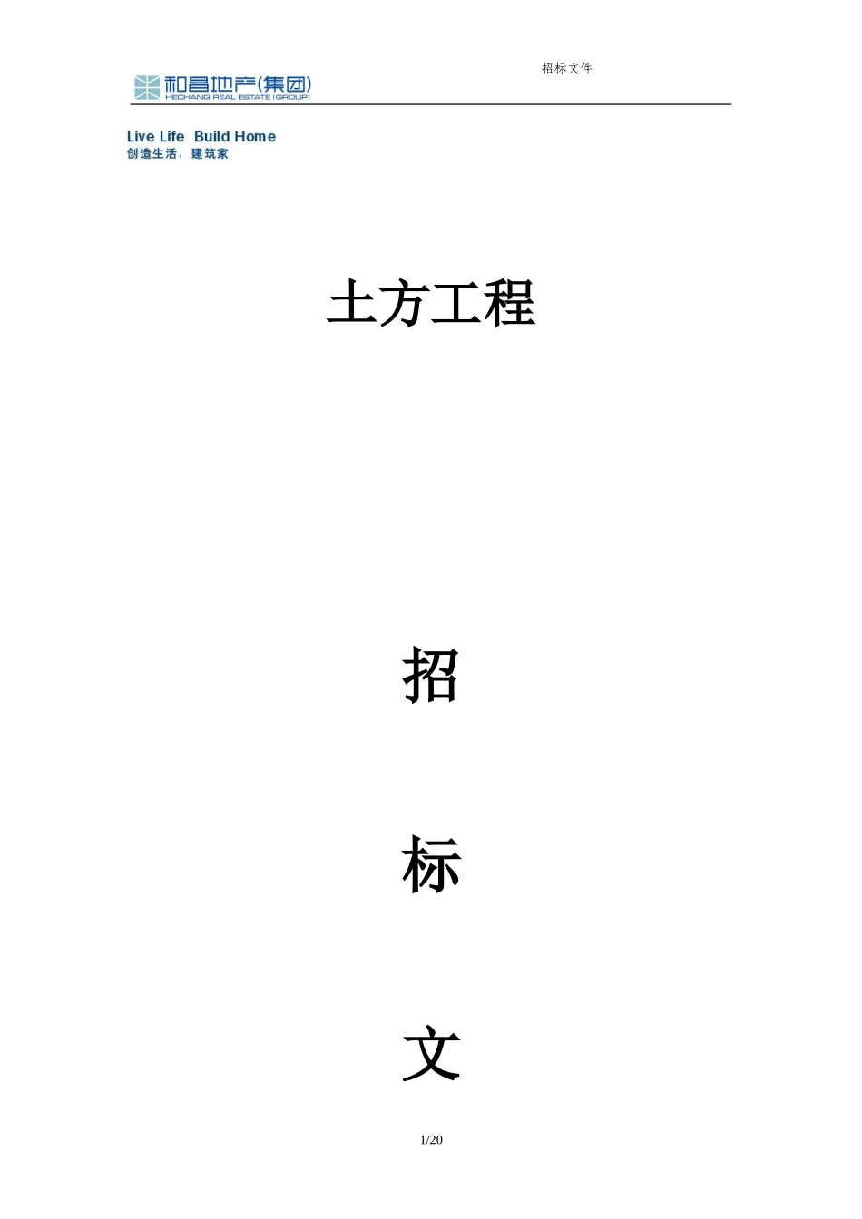 土方招标文件_第1页