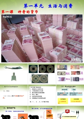 -高一政治 1.1神奇的货币课件-人教版高一全册政治课件