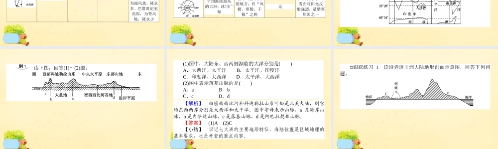 -高考地理一轮复习 区域地理 第2章 世界地理 第1节 世界的陆地和海洋课件-人教版高三全册地理课件