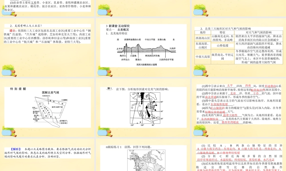 -高考地理一轮复习 区域地理 第2章 世界地理 第8节 北美与美国课件-人教版高三全册地理课件