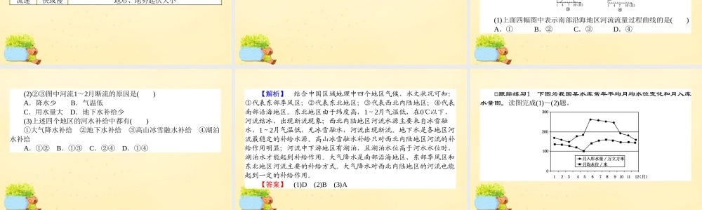 -高考地理一轮复习 区域地理 第3章 中国地理 第4节 中国的河流和湖泊课件-人教版高三全册地理课件