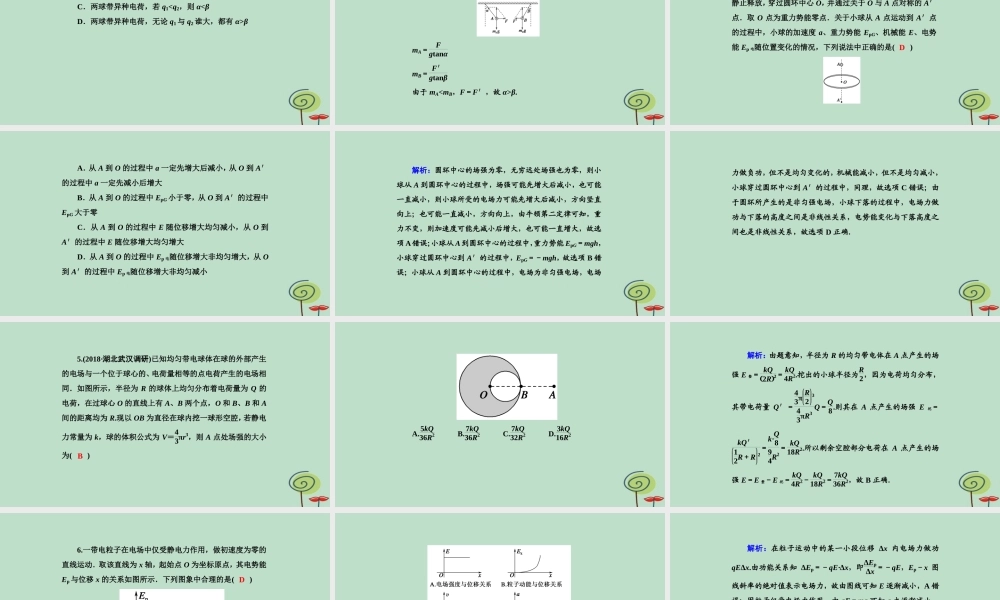 -高考物理二轮复习 专题限时训练8 电场与磁场的基本性质课件-人教版高三全册物理课件