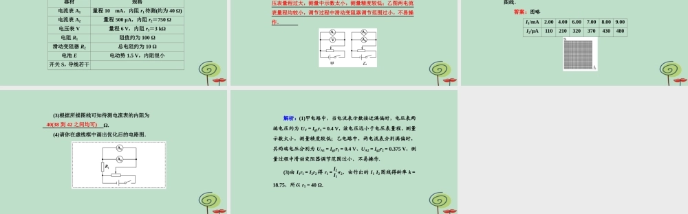 -高考物理二轮复习 实验题提分练课件6-人教版高三全册物理课件