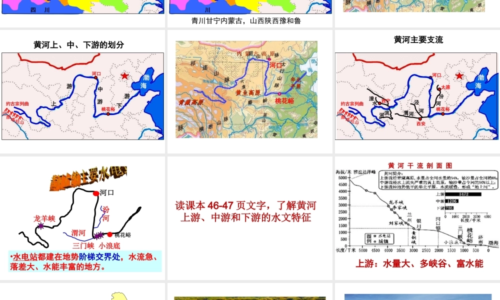 -八年级地理上册 2.3 河流与湖泊 黄河课件 （新版）商务星球版-（新版）商务星球版初中八年级上册地理课件