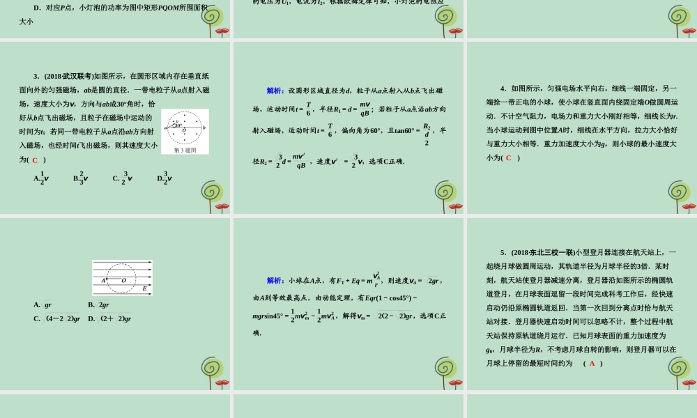 -高考物理二轮复习 选择题提速练课件14-人教版高三全册物理课件