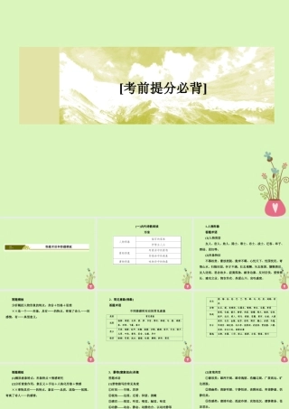 -高考语文二轮复习 考前提分必背3 答题术语和答题模板课件-人教版高三全册语文课件