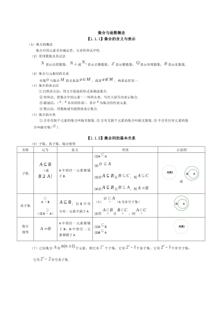 集合与函数概念测试题