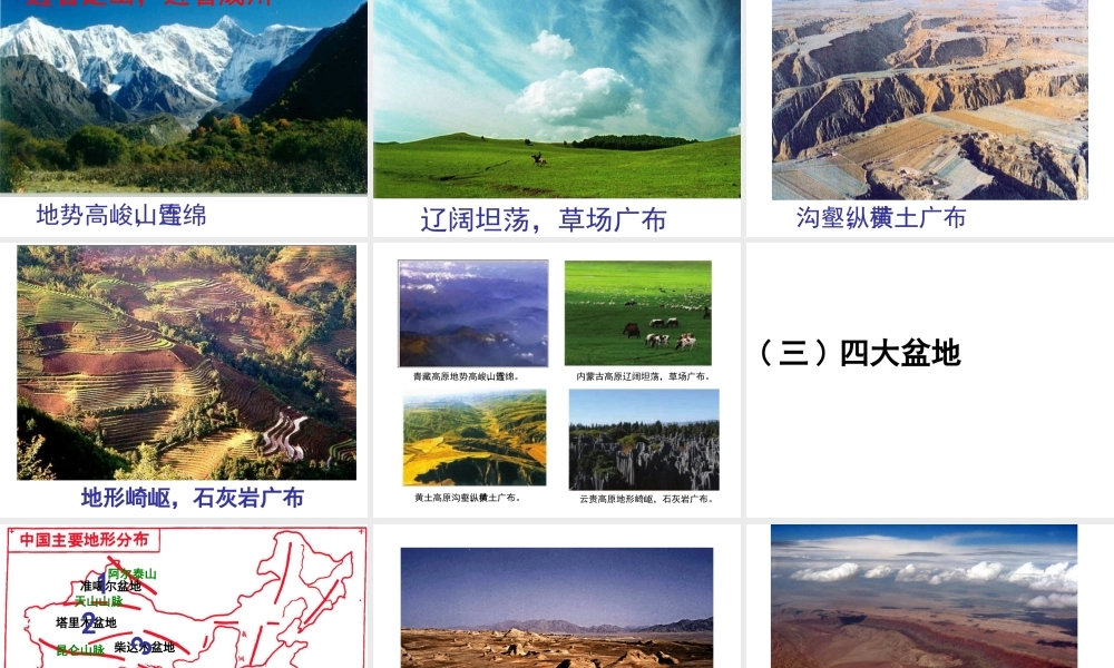 -八年级地理上册 第2章 第1节地形地势特征（第2课时）课件 （新版）商务星球版-（新版）商务星球版初中八年级上册地理课件