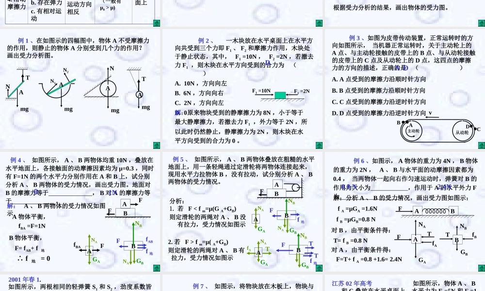 01.力的基本概念 人教版-旧人教版本高三全册物理课件