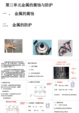 03上课课件金属的腐蚀与防护2